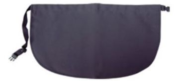 Dealer Apron: Black Nylon with Tie Belt, Small. For Blackjack and Casino Nights.